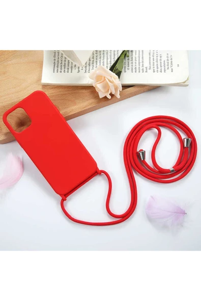 CaseKap iPhone 12 Mini Uyumlu CSK Zore Ropi Kılıf-Kırmızı - Resim 6