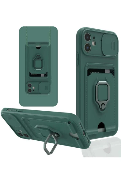 KILIFTECH iPhone 11 Uyumlu  Pelit Kılıf-Koyu Yeşil ürün görseli