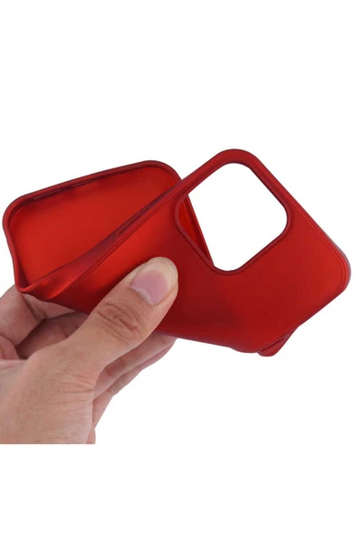 KILIFTECH iPhone 13 Pro Uyumlu Zore Premier Silikon Kılıf-Kırmızı - Resim 3