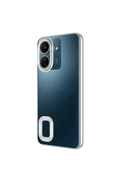 Mayaks Poco C65 Kılıf Kamera Korumalı Logo Gösteren Zore Omega Kapak-Rose Gold - Resim 6