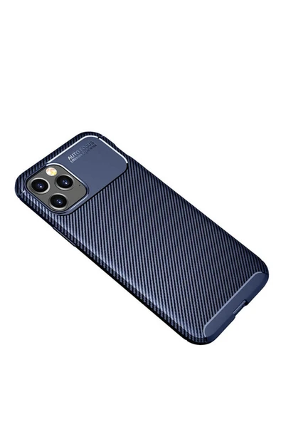 zore iPhone 12 Pro Max Uyumlu Zore Negro Silikon Kılıf-Lacivert - Resim 2