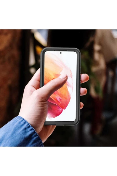 Resveq Galaxy S22 Plus Uyumlu 1-1 Su Geçirmez Uyumlu-Siyah - 2