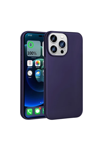 KILIFTECH iPhone 15 Pro Uyumlu Zore Premier Silikon Kılıf-Lacivert ürün görseli