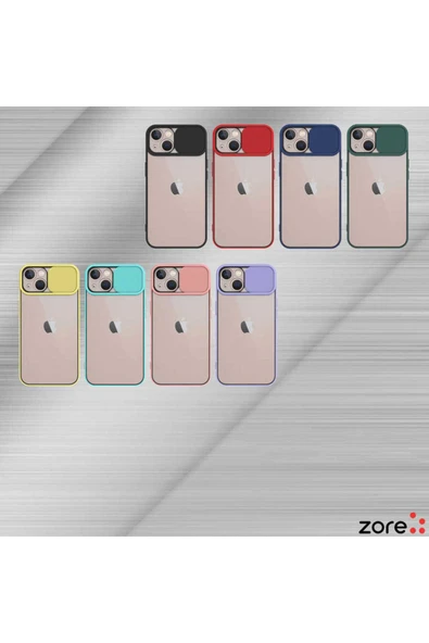 zore iPhone 13 Mini Uyumlu Zore LNSM-i Kılıf-Turkuaz - Resim 2