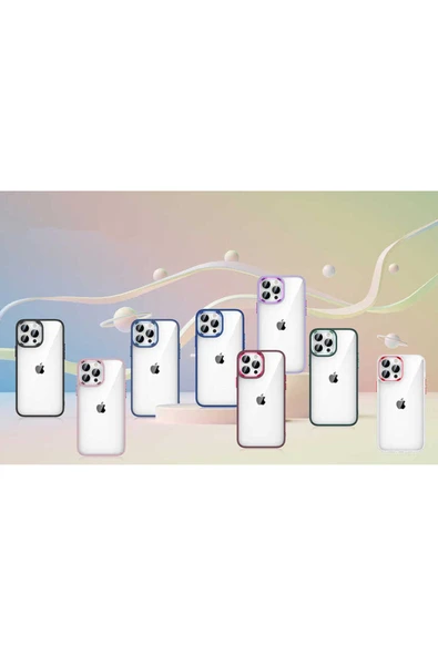 zore iPhone 14 Pro Max Uyumlu Zore Flora Kılıf-Siyah - Resim 4