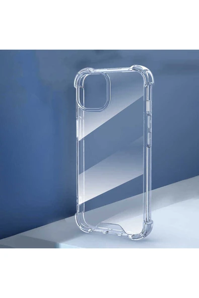 Resveq iPhone 14 Pro Uyumlu Zore Nitro Anti Shock Silikon-Renksiz - Resim 3