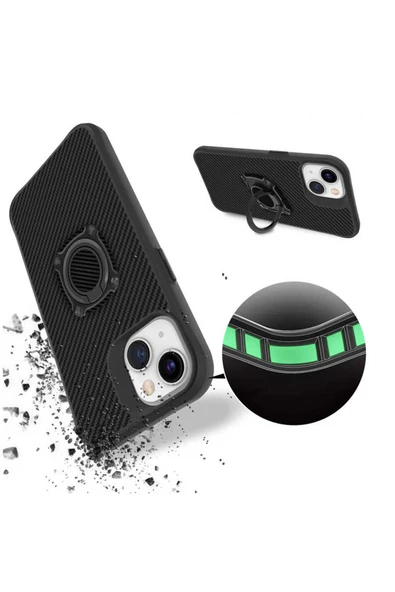 zore iPhone 13 Uyumlu Zore Timo Kılıf-Siyah - Resim 2