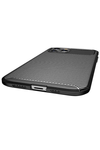 zore iPhone 12 Pro Max Uyumlu Zore Negro Silikon Kılıf-Lacivert - Resim 5