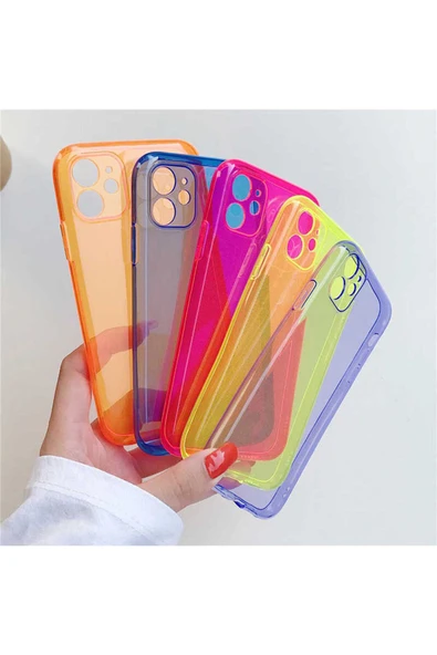 KILIFTECH iPhone 11 Pro Max Uyumlu Zore Mun Silikon-Sarı - Resim 5