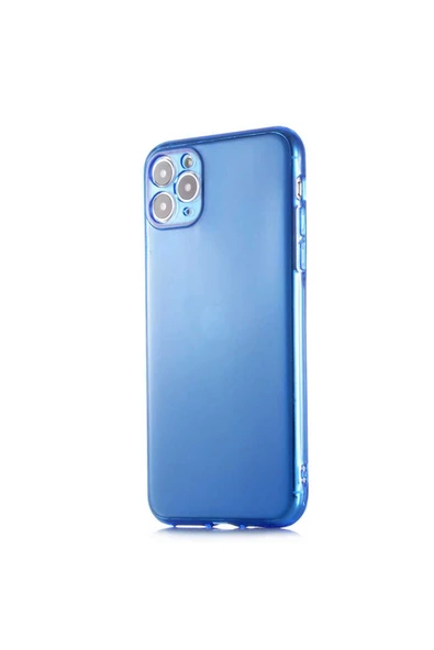 KILIFTECH iPhone 11 Pro Max Uyumlu Zore Mun Silikon-Sarı - Resim 4