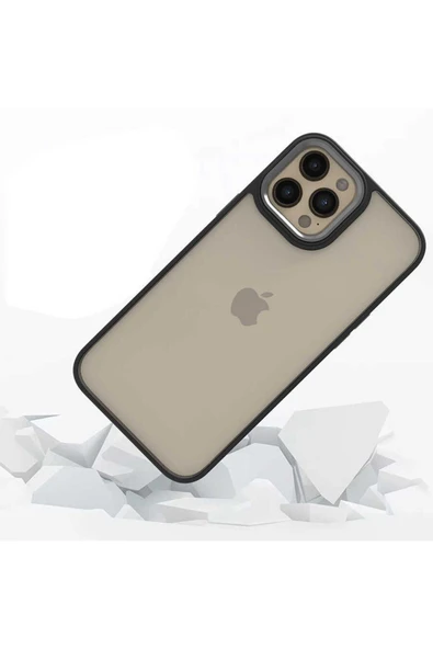 KILIFTECH iPhone 12 Pro Max Uyumlu Zore Flora Kılıf-Mavi - Resim 2