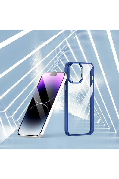 zore iPhone 14 Pro Max Uyumlu Zore Flora Kılıf-Siyah - Resim 6