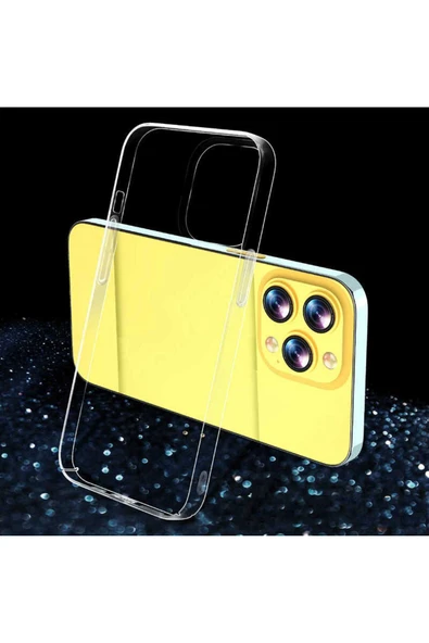 zore iPhone 13 Pro Uyumlu MKC Droga Kılıf-Renksiz - Resim 3