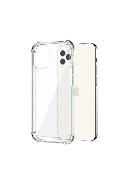 Resveq iPhone 14 Pro Uyumlu Zore Nitro Anti Shock Silikon-Renksiz - Resim 6