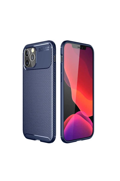 zore iPhone 12 Pro Max Uyumlu Zore Negro Silikon Kılıf-Lacivert ürün görseli