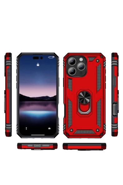 zore Apple iPhone 16 Pro Max Kılıf Zore Vega Kapak-Siyah - Resim 2