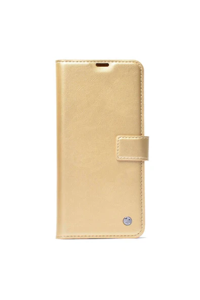 KILIFTECH Xiaomi Redmi Note 14 Pro Plus Uyumlu Kılıf Zore Kar Deluxe Kapaklı Uyumlu Kılıf-Gold - 1