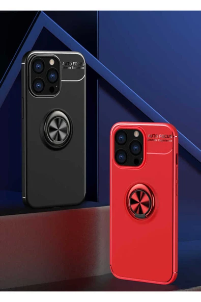 Doping Digital iPhone 13 Pro Uyumlu Zore Ravel Silikon Kılıf-Siyah-Mavi - Resim 6