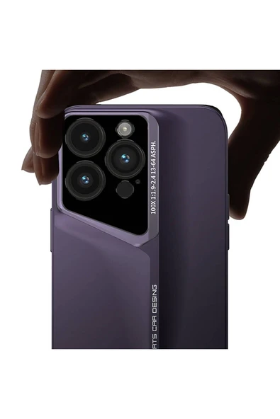 PSR aksesuar Apple iPhone 14 Pro Max Kılıf Ultra İnce Kamera Korumalı Sert Rubber Zore Procase Kapak-Siyah - 3