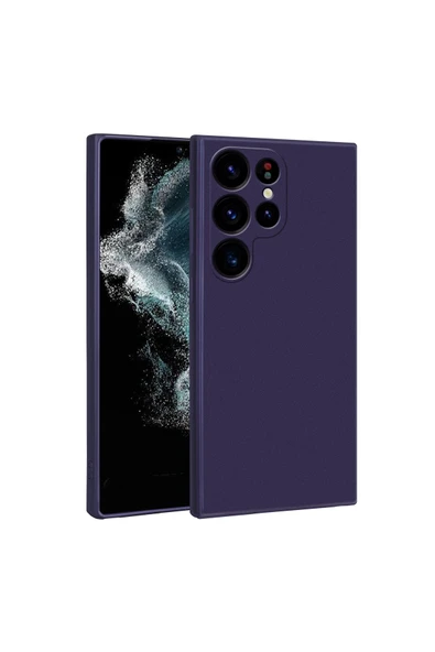 zore Galaxy S23 Ultra Uyumlu Zore Premier Silikon Kılıf-Lacivert ürün görseli