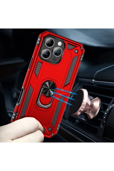 zore Apple iPhone 16 Pro Max Kılıf Zore Vega Kapak-Siyah - Resim 5