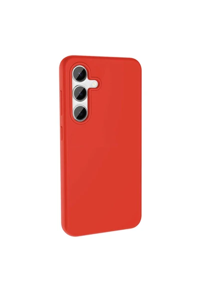 NÜANSTEK Galaxy S24 Kılıf Magsafe Şarj Özellikli Sıvı Teknolojili Silinebilir Sert Zore Kivi Kapak-Kırmızı - Resim 5