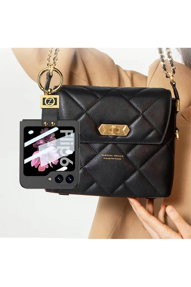 zore Galaxy Z Flip 6 Kılıf Zore Z Harfli Yüzüklü Kıpta Kapak-Pembe - 3