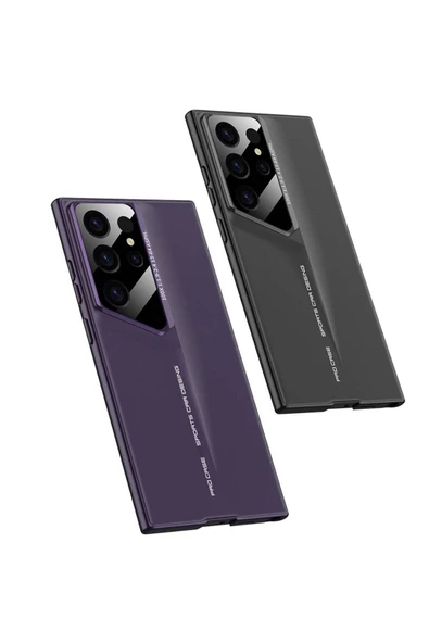 zore Galaxy S23 Ultra Kılıf Ultra İnce Kamera Korumalı Sert Rubber Zore Procase Kapak-Siyah - 4