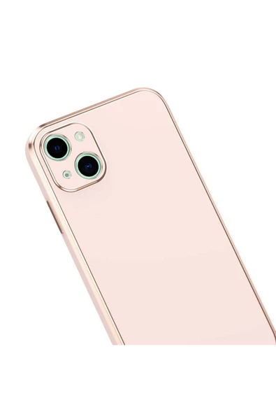 SAFA iPhone 13 Uyumlu Zore Bark Kılıf-Rose Gold - Resim 2