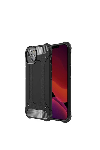 zore iPhone 13 Mini Uyumlu Zore Crash Silikon Kılıf-Siyah ürün görseli