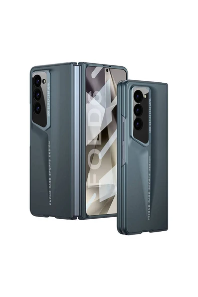 zore Galaxy Z Fold 6 Kılıf Ultra İnce Kamera Korumalı Sert Rubber Zore Procase Kapak-Yeşil - 1