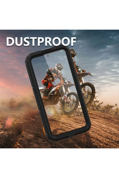 kilifdakilif Galaxy S23 Plus Uyumlu 1-1 Su Geçirmez Uyumlu-Siyah - Resim 5