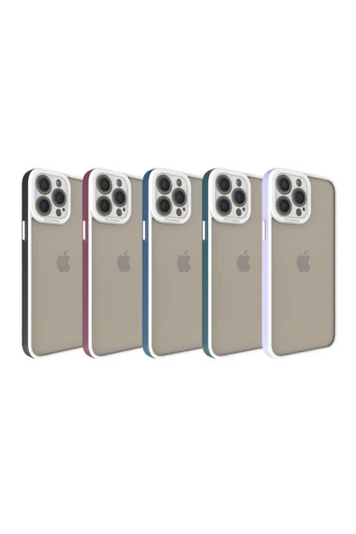 SAFA iPhone 13 Pro Max Uyumlu CSK Zore Mima Kılıf-Koyu Yeşil - Resim 2