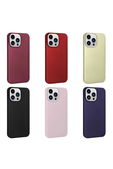 zore iPhone 14 Pro Uyumlu Zore Premier Silikon Kılıf-Kırmızı - Resim 2