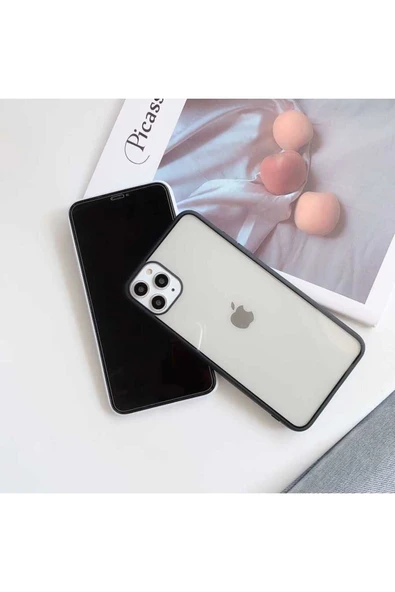 SAFA iPhone 12 Mini Uyumlu Zore Endi Kılıf-Siyah - Resim 3