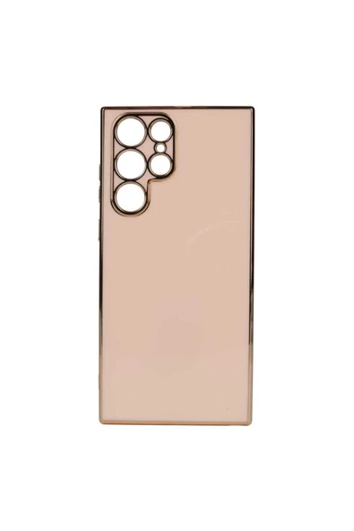 SAFA Galaxy S22 Ultra Uyumlu CSK Zore Bark Kılıf-Rose Gold ürün görseli