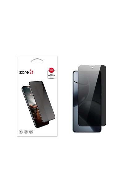 KILIFTECH Xiaomi 14T Pro Uyumlu Zore New 5D Privacy Temperli Ekran Koruyucu