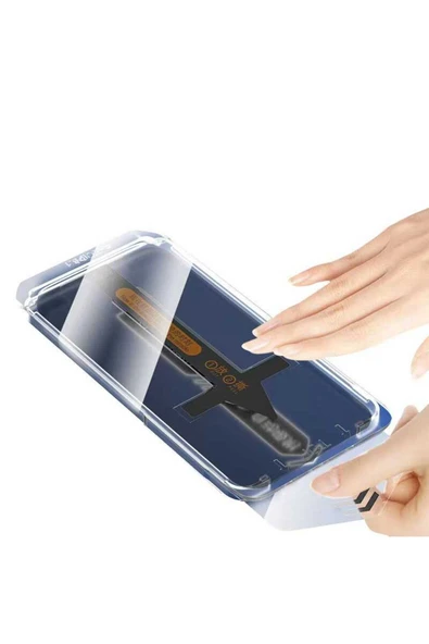 SAFA iPhone 12 Hayalet Ekran Koruyucu Uyumlu Zore Süper Fast Anti-Dust Privacy Toz Önleyici Temperli Ekra - 2