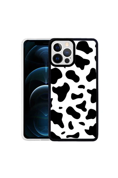 KILIFTECH iPhone 12 Pro Uyumlu Zore M-Fit Desenli Kılıf-Cow No1 ürün görseli