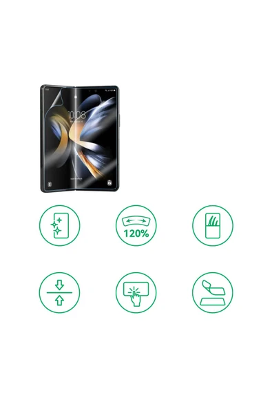 KILIFTECH Galaxy Z Fold 5 Uyumlu Zore Hizalama Aparatlı S-Fit Body Ekran Koruyucu - Resim 4