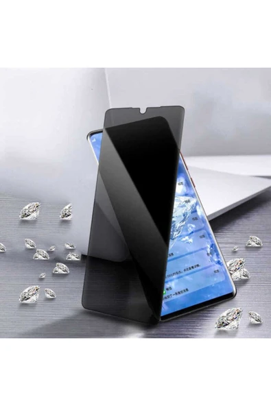 KILIFTECH Galaxy A12 Uyumlu Zore New 5D Privacy Temperli Ekran Koruyucu - 4