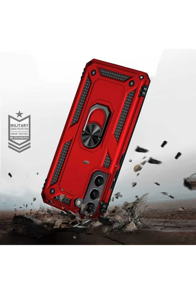 KILIFTECH Galaxy S22 Plus Uyumlu Zore Vega Kılıf-Gold - Resim 6