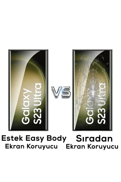 KILIFTECH Galaxy S24 Ultra Zore Hizalama Aparatlı Estek Easy Body Ekran Koruyucu-Siyah - Resim 3