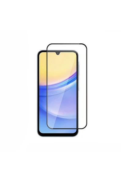 KILIFTECH Galaxy A15 Uyumlu Zore Kenarları Kırılmaya Dayanıklı Cam Ekran Koruyucu - 1