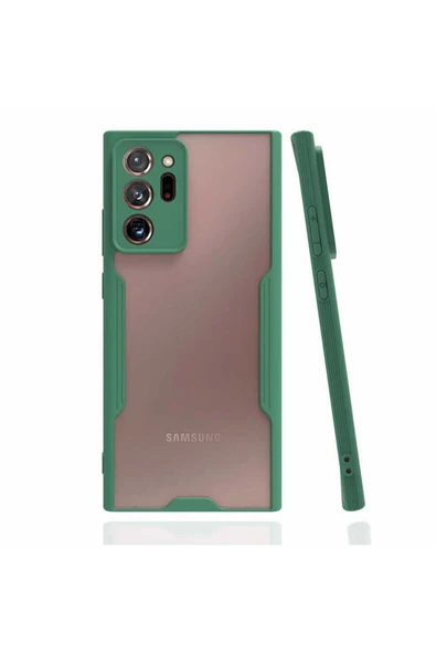 KILIFTECH Galaxy Note 20 Ultra Uyumlu Zore Parfe Kılıf-Koyu Yeşil ürün görseli