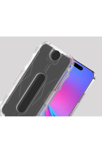 KILIFTECH iPhone 11 Uyumlu Zore Kolay Uygulama Aparatlı 5D Magic Privacy Glass Hayalet Cam Ekran Koruyucu - Resim 2
