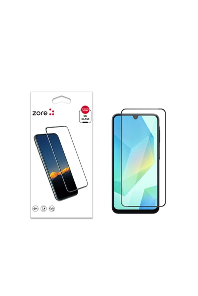 zore Galaxy A16 Uyumlu F10T Kenarları Kırılmaya Dayanıklı Cam Ekran Koruyucu ürün görseli