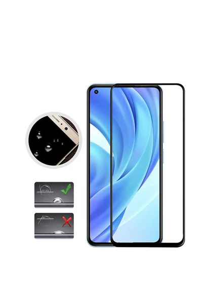 KILIFTECH Xiaomi Mi 11 Lite Uyumlu  Kenarları Kırılmaya Dayanıklı Cam Ekran Koruyucu - Resim 3