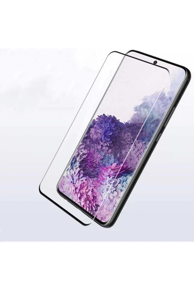 KILIFTECH Galaxy S20 Ultra Uyumlu Zore Kavisli Full Yapışkanlı Cam Ekran Koruyucu - 4