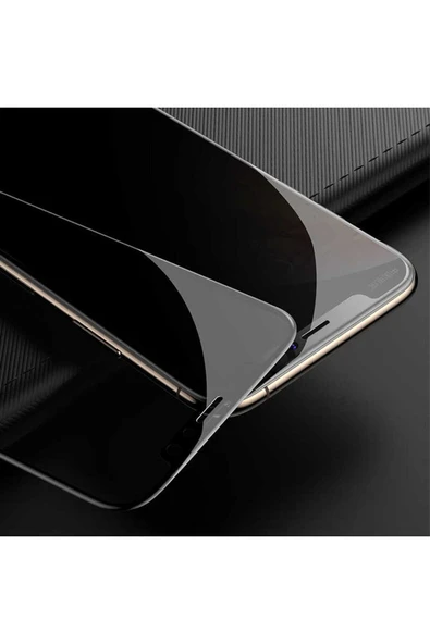 KILIFTECH iPhone 15 Uyumlu Davin 5D Privacy Cam Zore Ekran Koruyucu - Resim 2